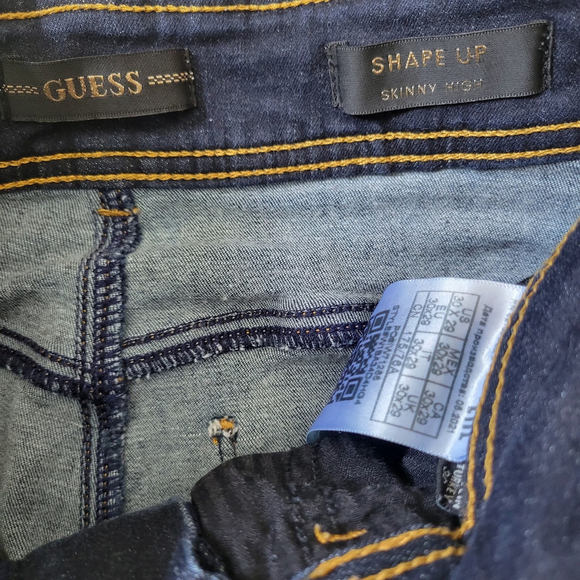 GUESS Women's Shape Up Skinny High Jeans Jeanologia Low Impact 30 Inseam 29" - Picture 8 of 11
